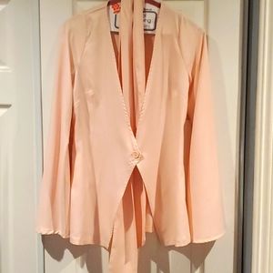 Blush pink 2 piece blazer set